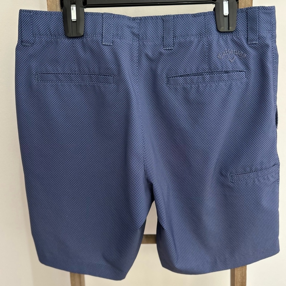 Callaway Men Golf Shorts Size 34 Opti-Dri Media Pocket Moisture Wick Color Blue - Picture 3 of 7